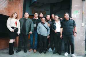Silvio Brito Gira de Medios por Bogotá en el Canal trece con equipo de la Manada Records y Andrea Rubiano Agente de Artistas